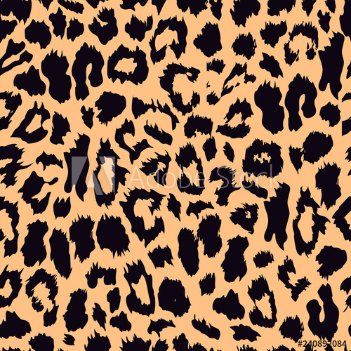 500x500 Seamless Leopard Print Vector Pattern, Texture, Background