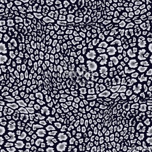 500x500 Dark Leopard Print Vector Seamless Pattern Animal Skin Texture