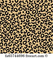 180x195 Free Art Print Of Vector Colorful Animal Skin Textures Of Leopard