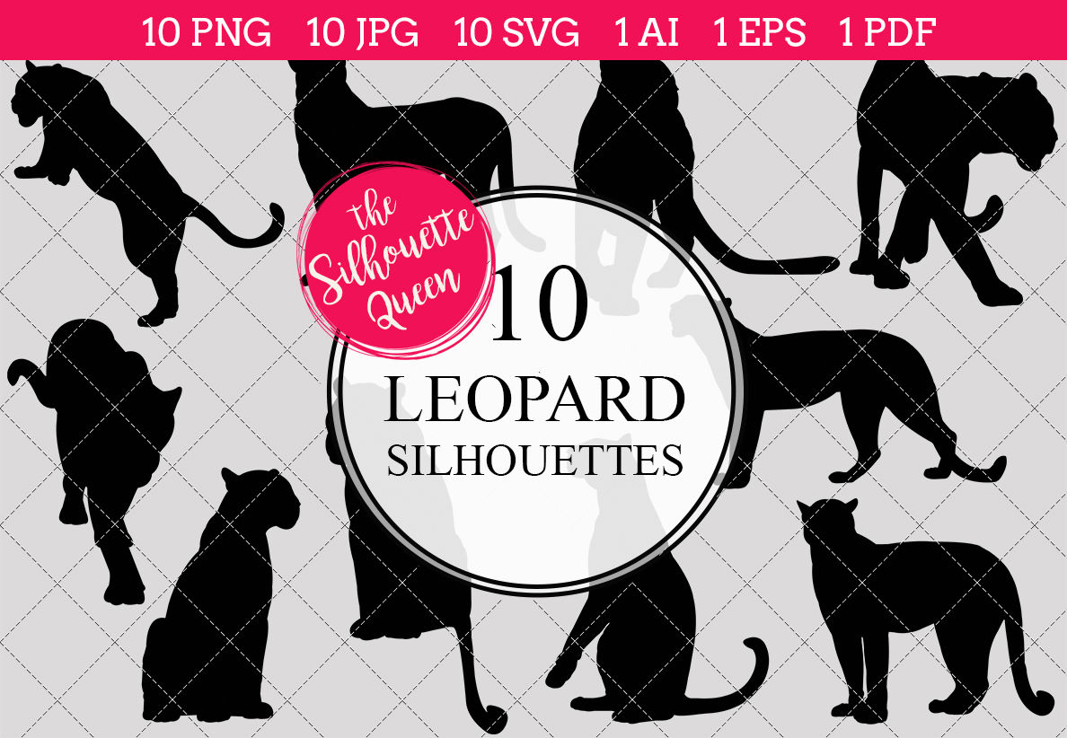 Leopard Silhouette Vector 1188x822 Leopard Silhouette Vector