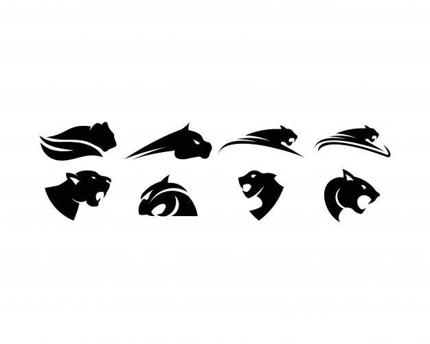 Leopard Logo Set Vector Premium Download 626x500 Leopard Logo Set Vector Premium Download