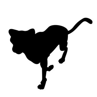 Free Silhouette Vector Leopard Icon 340x340 Free Silhouette Vector Leopard Icon