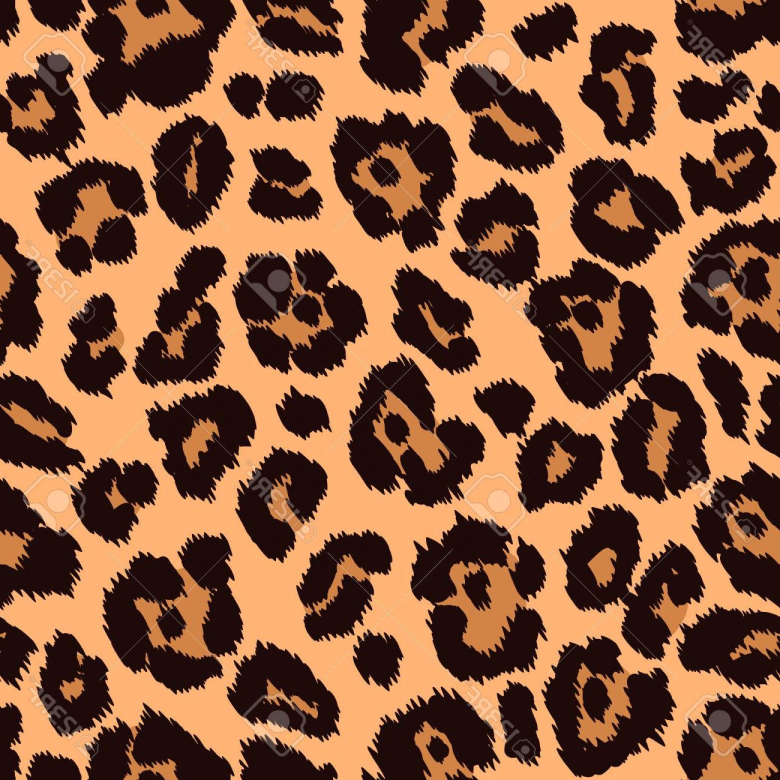 1560x1560 Photostock Vector Animal Print Leopard Texture Endless Texture Can