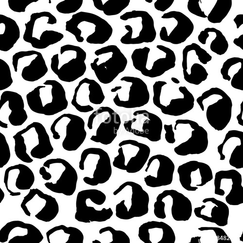 500x500 Seamless Black And White Leopard Pattern Animal Skin Grunge