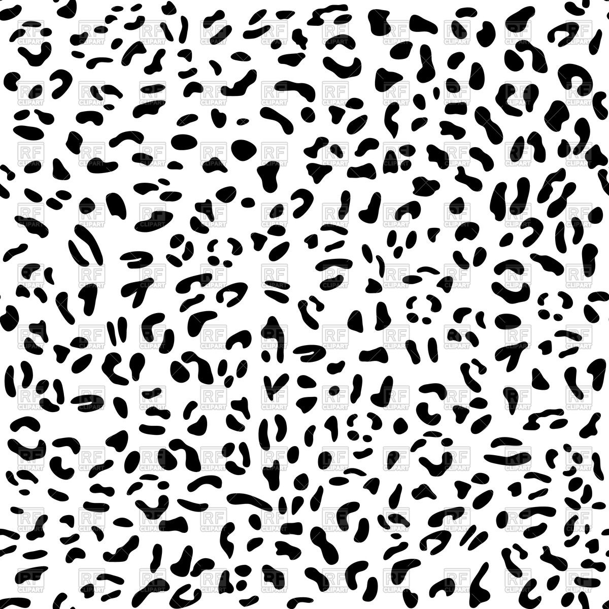 1200x1200 Seamless Pattern Of Leopard Skin Vector Image Of Backgrounds