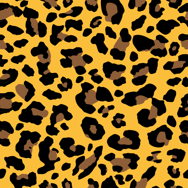 600x600 Seamless Yellow Leopard Texture Pattern