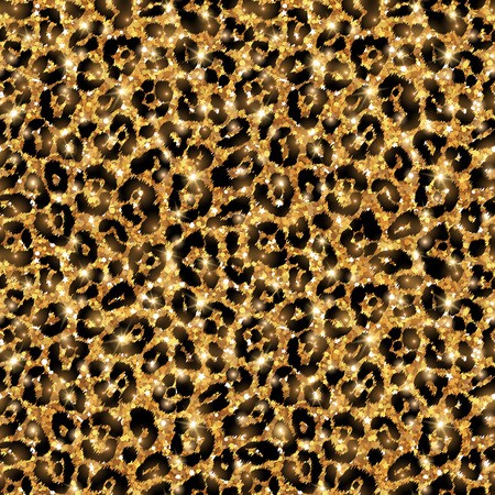 450x450 Vector Of Seamless Gold Leopard Pattern