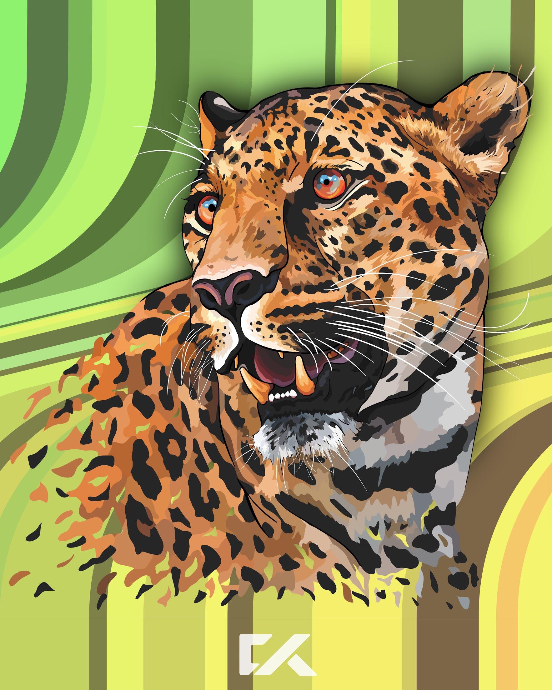 1766x2208 Leopard Vector Art Adobeillustrator