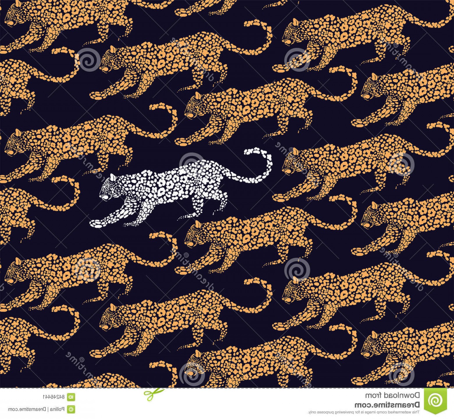 1560x1437 Stock Illustration Vector Leopard Seamless Pattern Graphic