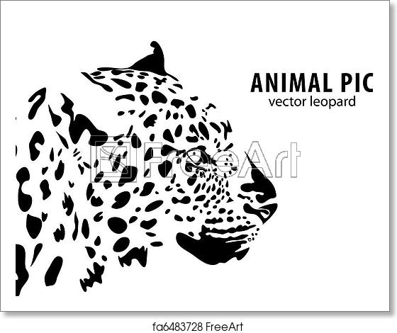 560x470 Free Art Print Of Leopard Vector Illustration Of A Leopard
