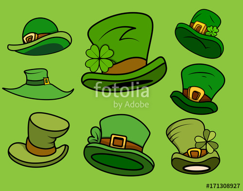 Leprechaun Hat Vector Set Stock Image And Royalty Free Vector 500x393 Leprechaun Hat Vector Set Stock Image And Royalty Free Vector