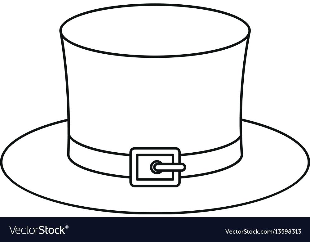 Leprechaun Outline Leprechaun Hat Icon Outline Style Vector Image 1000x780 Leprechaun Outline Leprechaun Hat Icon Outline Style Vector Image