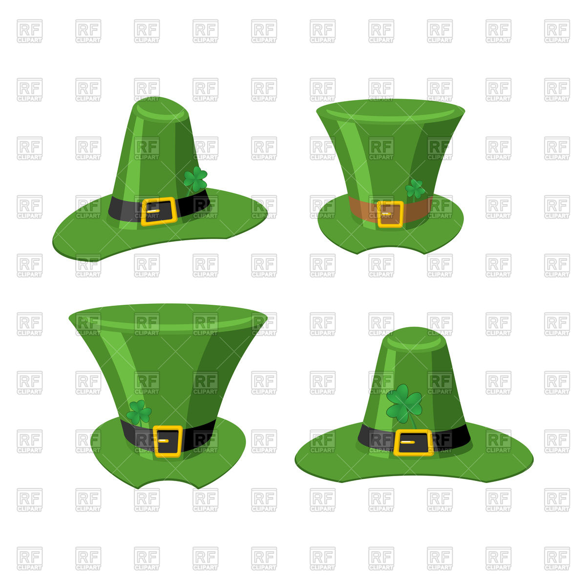 Leprechaun Hat St Patrick's Day Icons Vector Image Of Holiday 1200x1200 Leprechaun Hat St Patrick's Day Icons Vector Image Of Holiday