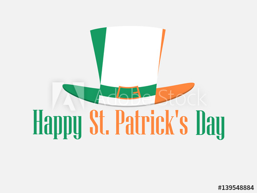 Happy St Patrick's Day Festive Background With Leprechaun Hat 500x375 Happy St Patrick's Day Festive Background With Leprechaun Hat