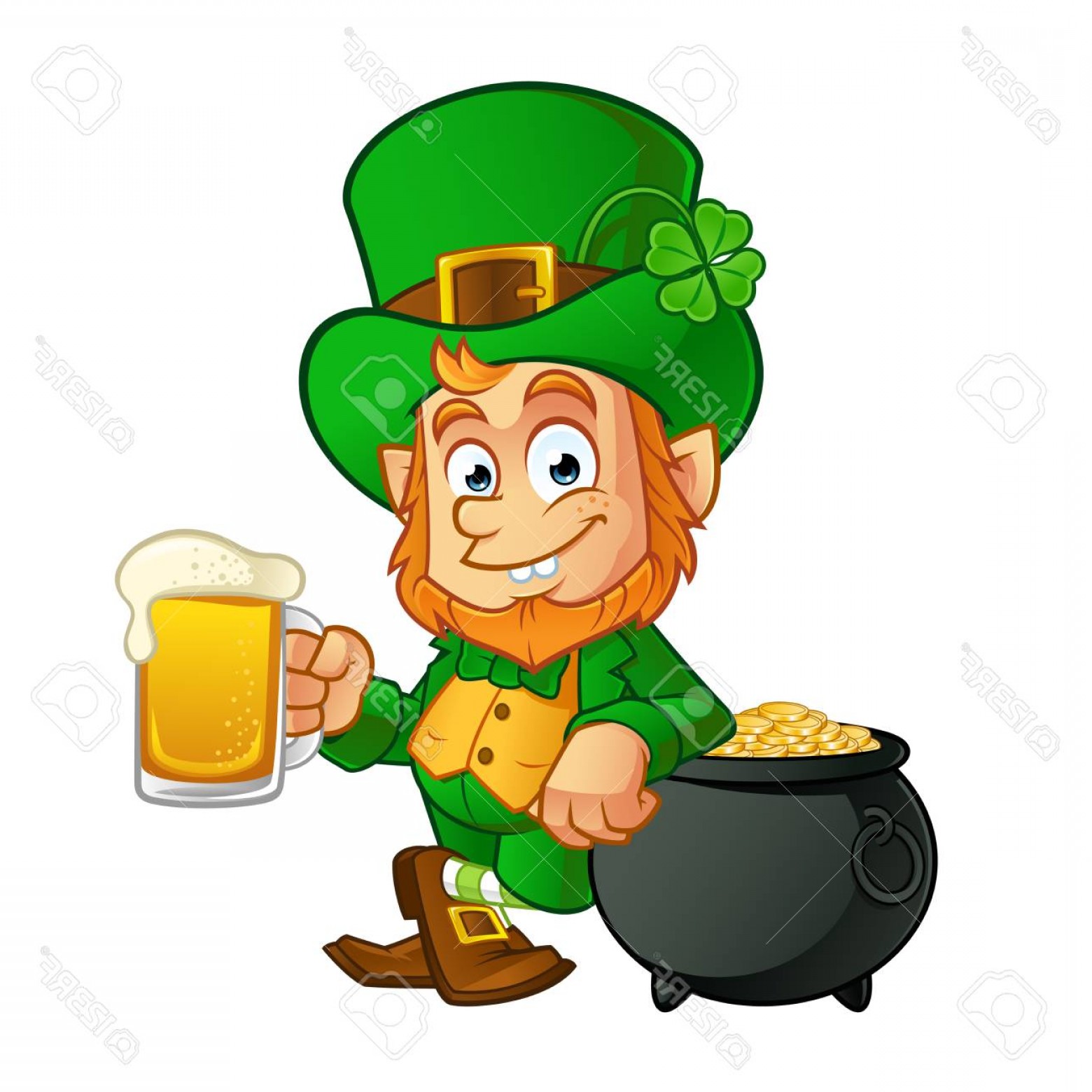 Photostock Vector Leprechaun Vector Illustration Of St Patrick S 1560x1560 Photostock Vector Leprechaun Vector Illustration Of St Patrick S