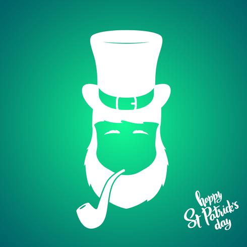 Portrait Of Silhouette Leprechaun With Smoking Pipe Vector 490x490 Portrait Of Silhouette Leprechaun With Smoking Pipe Vector