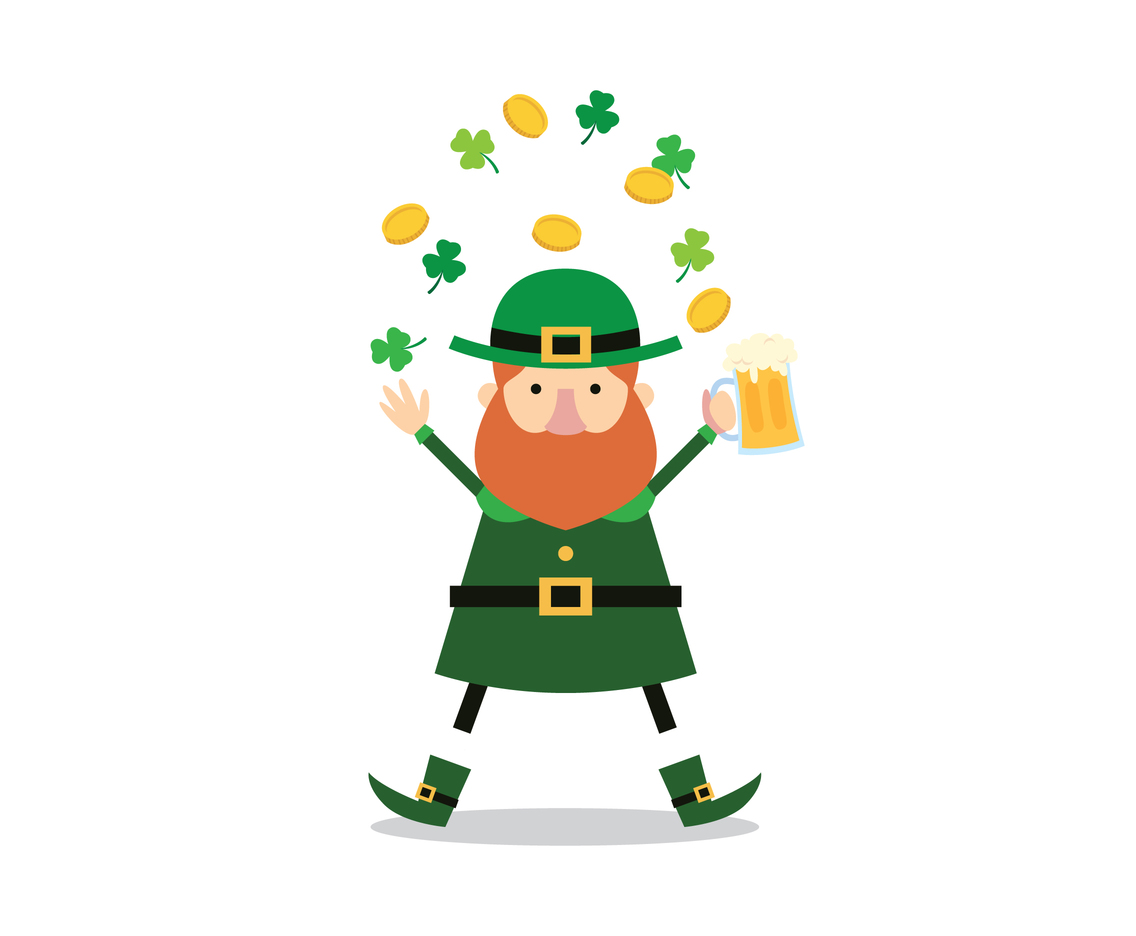 Happy Leprechaun Vector Art Graphics 1136x936 Happy Leprechaun Vector Art Graphics