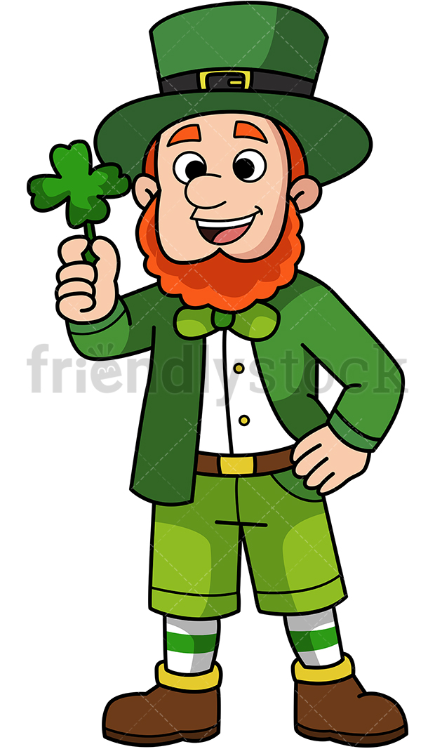620x1067 Happy Leprechaun Cartoon Clipart Vector