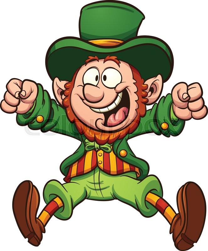 663x800 Happy Cartoon Leprechaun Vector Clip Stock Vector Colourbox