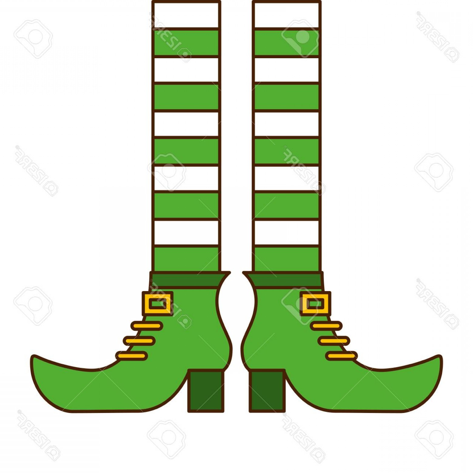 1560x1560 Photostock Vector Green Legs And Shoes Of Leprechaun Vector
