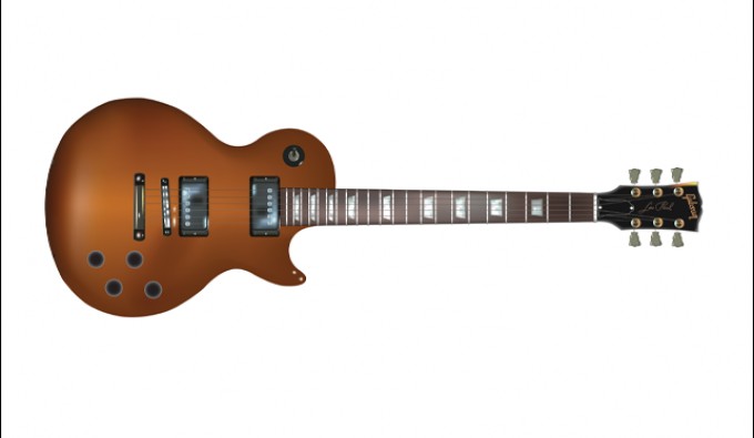 680x395 Gibson Les Paul Guitar Vectorish