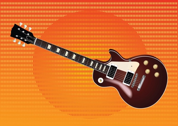 600x426 Les Paul Vector Guitar Free Vector In Adobe Illustrator