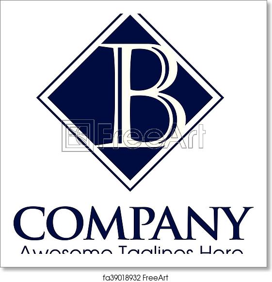 561x581 Free Art Print Of Letter B Logo Vector Creative Elegant Letter B