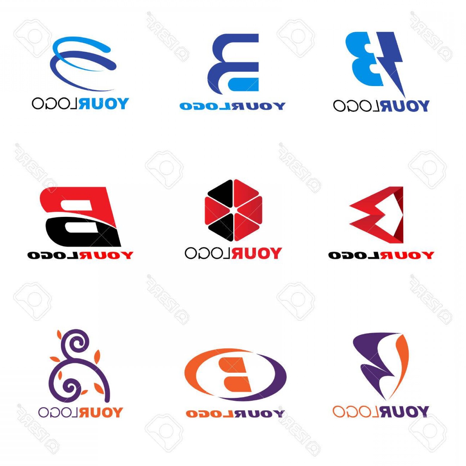 1560x1560 Photostock Vector Letter B Logo Vector Set Design Wallkeeper