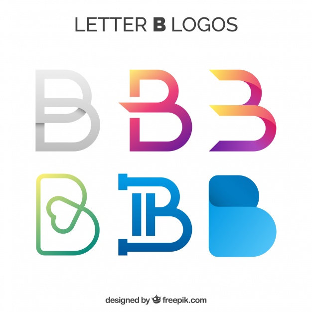626x626 Various Abstract Logos Of Letter B Vector Free Download