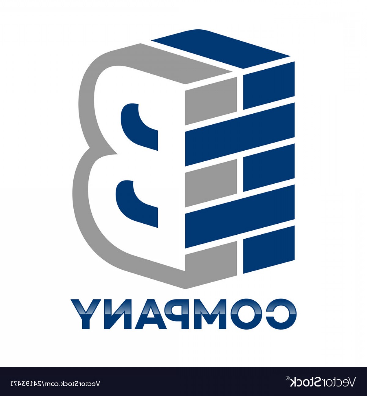 1200x1296 Brick Wall And Letter B Logo Vector Handandbeak