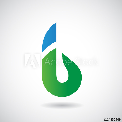 500x500 Logo Shape And Icon Of Letter B, Vector Illustration