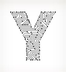 Letter Y Circuit Board On White Background Vector Art Illustration 215x235 Letter Y Circuit Board On White Background Vector Art Illustration