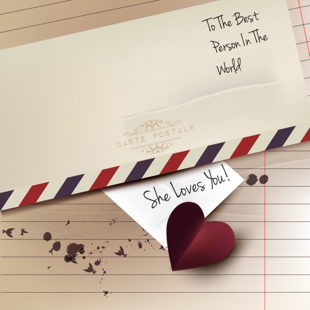 Love Letter Background Vector Premium Download 626x626 Love Letter Background Vector Premium Download