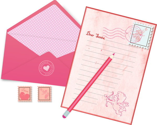 Love Letter Mail Free Vector In Adobe Illustrator 600x477 Love Letter Mail Free Vector In Adobe Illustrator
