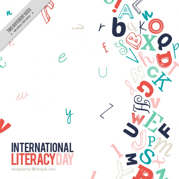 Modern Letters Literacy Day Background Vector Free Download 626x626 Modern Letters Literacy Day Background Vector Free Download