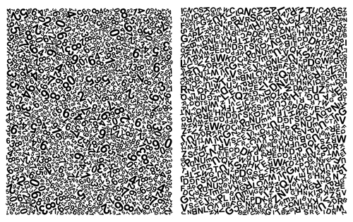 Abstract Letters And Numerals Creative Background Vector 500x315 Abstract Letters And Numerals Creative Background Vector