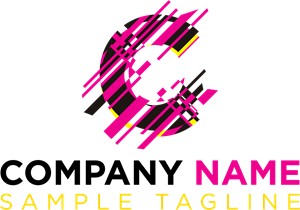 300x210 Letter C With Stripes Logo Vector