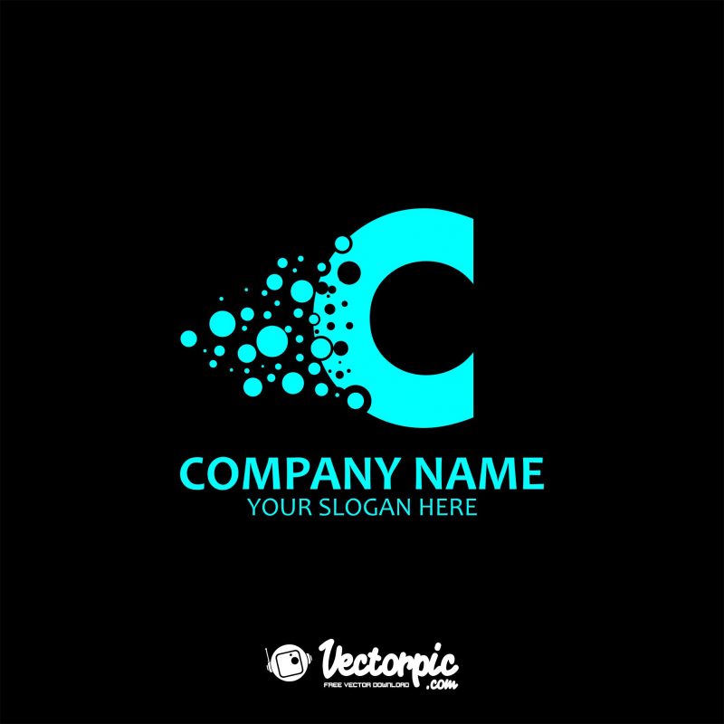 800x800 Logo Letter C And Bubble Design Modern Free Vector