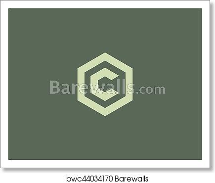 435x370 Abstract Letter C Vector Logotype Line Hexagon Creative Simple