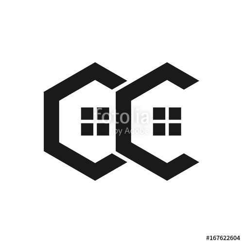 500x500 Letter C And C Vector Logo Home Vector Logo Stock Image