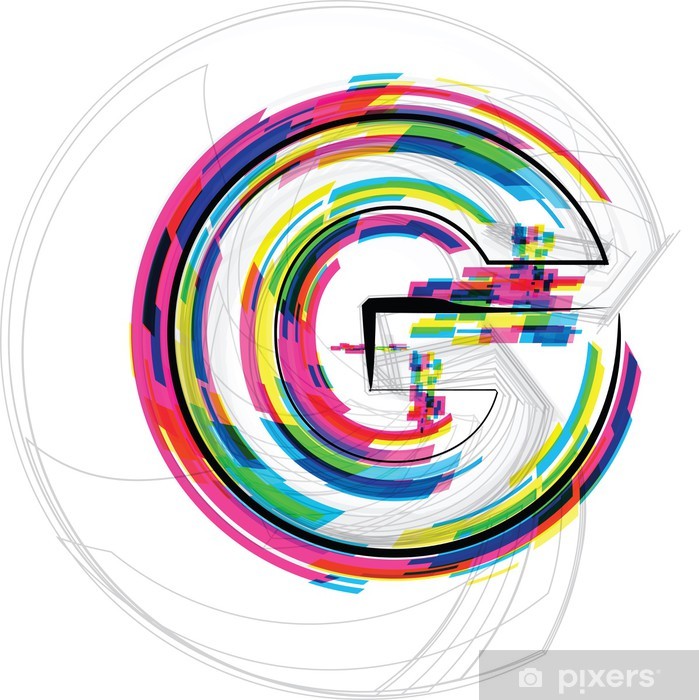 699x700 Font Illustration Letter G Vector Illustration Wall Mural