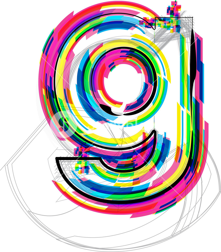 879x1000 Font Illustration Letter G Vector Illustration Royalty Free