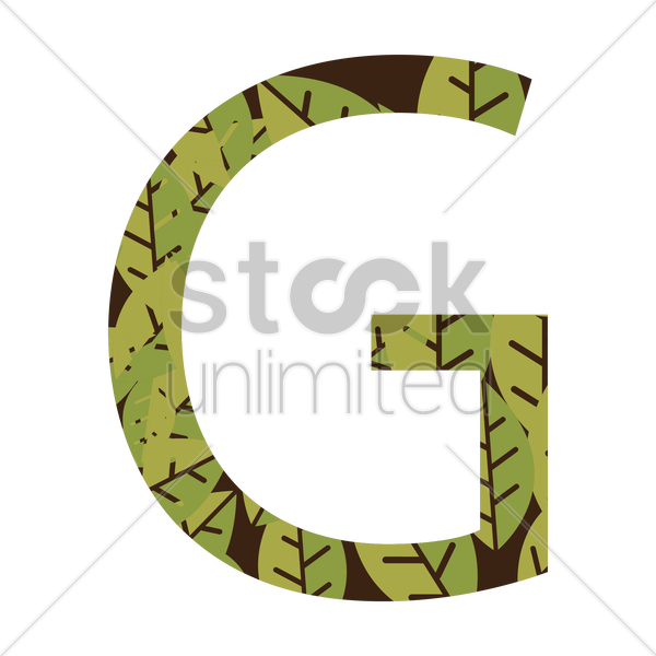 600x600 Letter G Vector Image