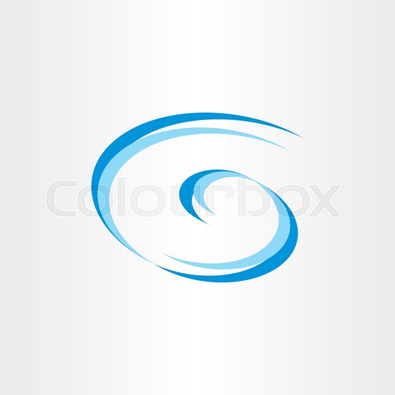800x800 Water Wave G Spiral Letter G Vector Stock Vector Colourbox