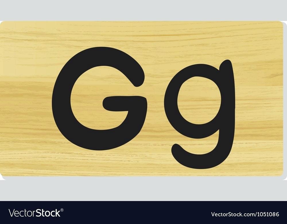 1000x780 Wooden Letter G Vector Image At Walmart Blocks Nz Letters Designs