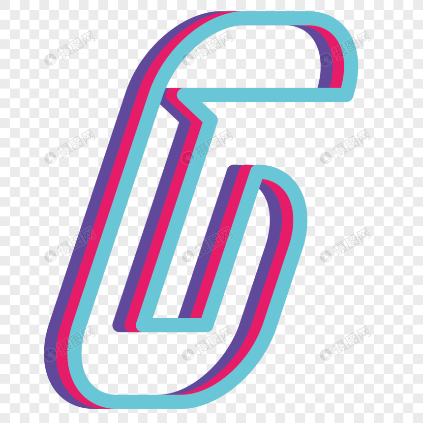 860x860 Creative Collage Abstract English Letter G Vector Elements Png