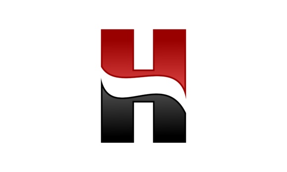 580x348 Letter H Logo Vector Graphic