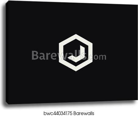453x379 Abstract Letter J Vector Logotype Line Hexagon Creative Simple