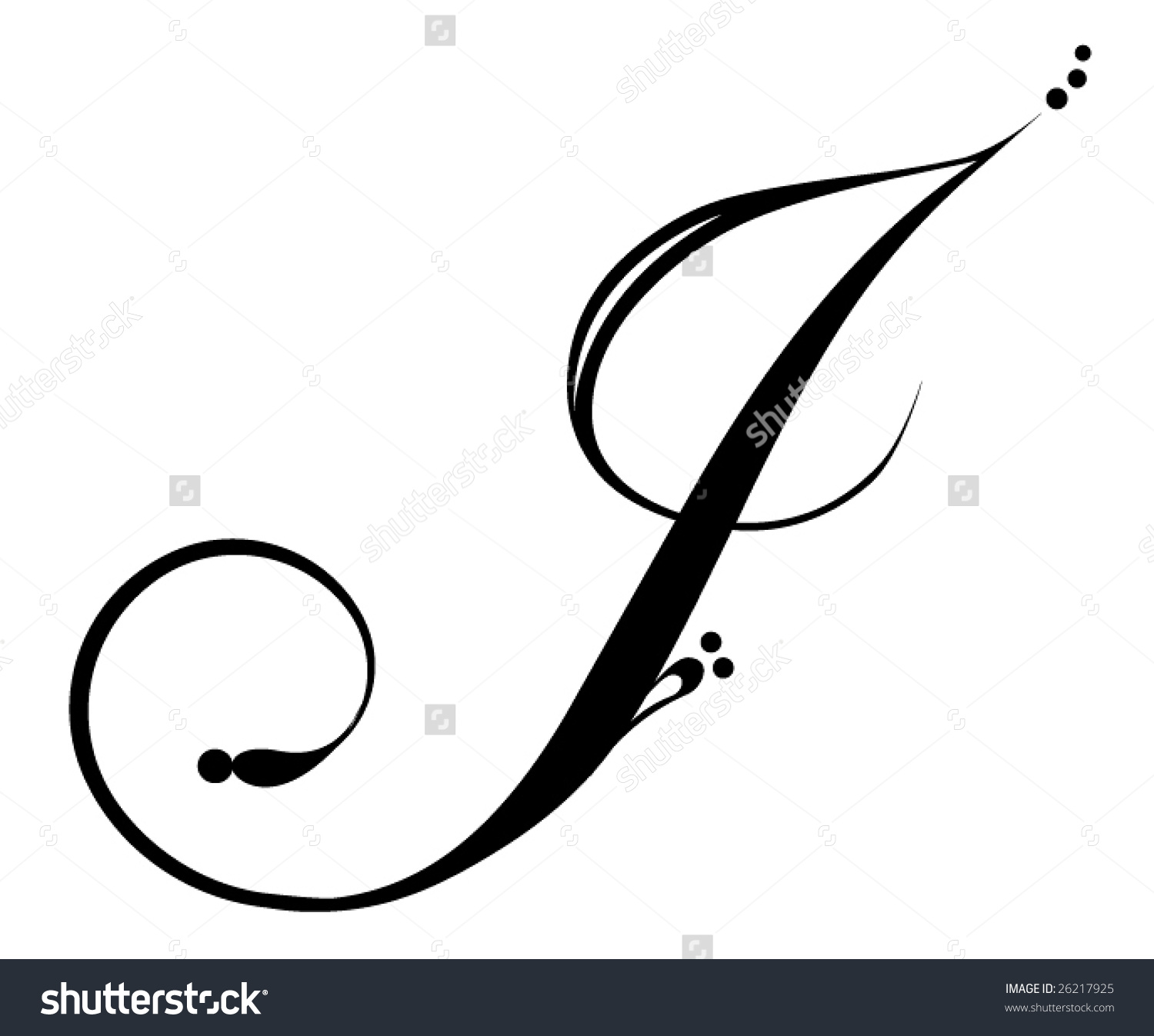 1500x1347 Stock Vector Letter J Script Joley L Steffens, Pllc. 