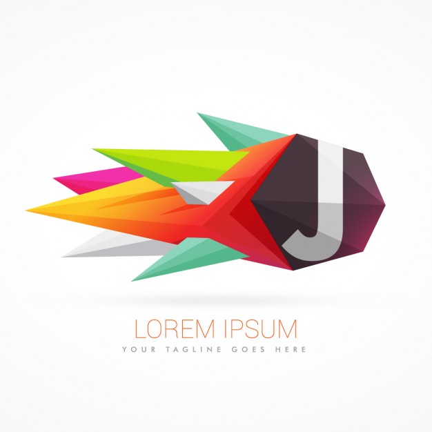 626x626 Colorful Abstract Logo With Letter J Vector Free Download